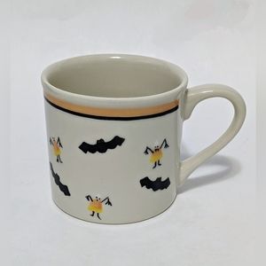 Starbucks Hartstone Barista Halloween 14 oz Mug Coffee Cup Candy Corn Bats USA